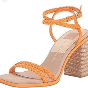 Women’s DOLCE VITA Women's Orange ORO Heeled Sandal. Size 11.‎
